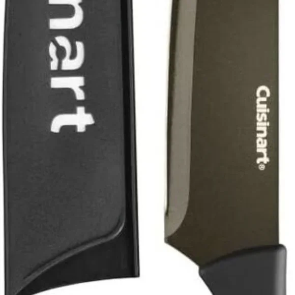 Cuisinart Advantage 10 Piece Ceramic Coated Knife Set with Blade Guards, black - Picture 6 of 8